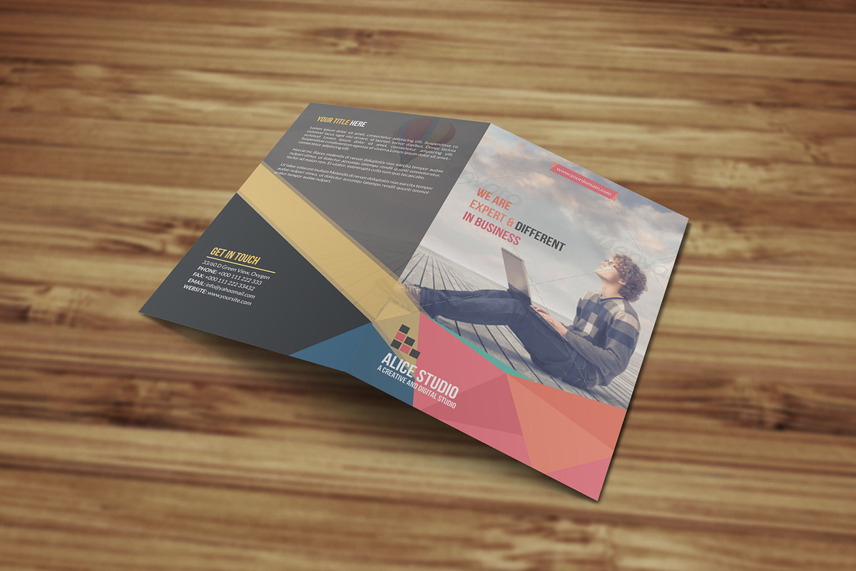 Corporate Bi Fold Brochure Template, a Brochure Template by Alice_s (Photo 5 of 8)