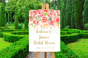 Bridal Shower Decorations Gold Decor, a Stationery Template by DreamsClipArt (Thumbnail 2 of 2)