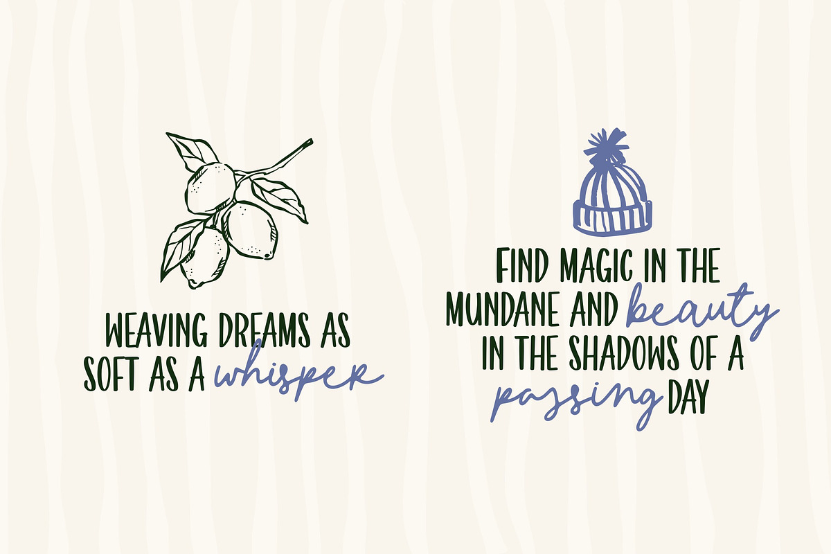 Cloudy Starlight - Handwritten Duo, a Handwritten Font by ErgibiStudio (Photo 5 of 10)