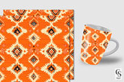 Fall Aztec Pattern Digital Papers, a Pattern Graphic by Creative Store (Thumbnail 2 of 5)