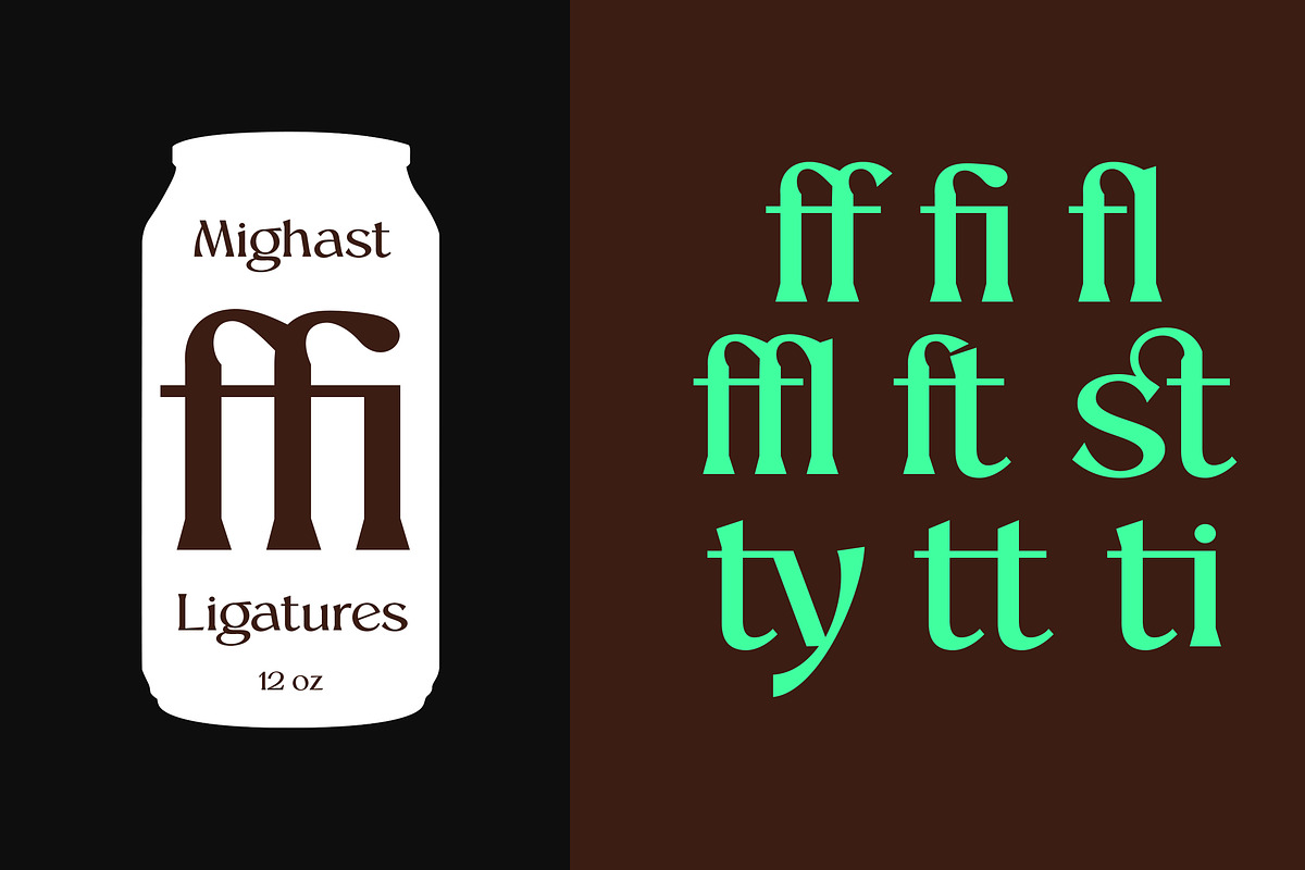 Mighast | 45 Fonts, a Serif Font by MasaType (Photo 11 of 13)