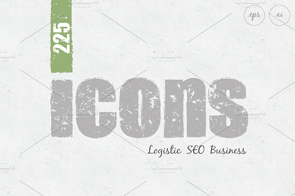 Business Seo Logistic Icons Bundle