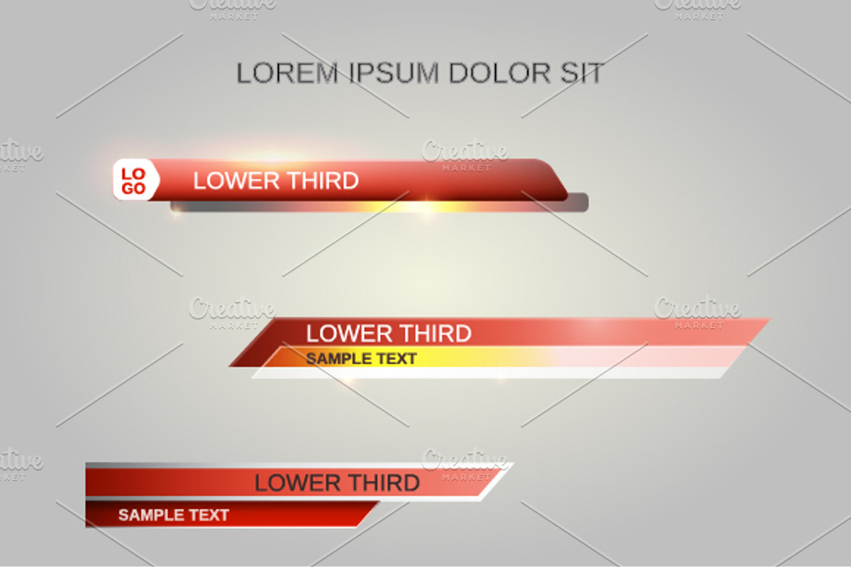 Lower thirds, a Work Illustration by El Design (Photo 2 of 5)