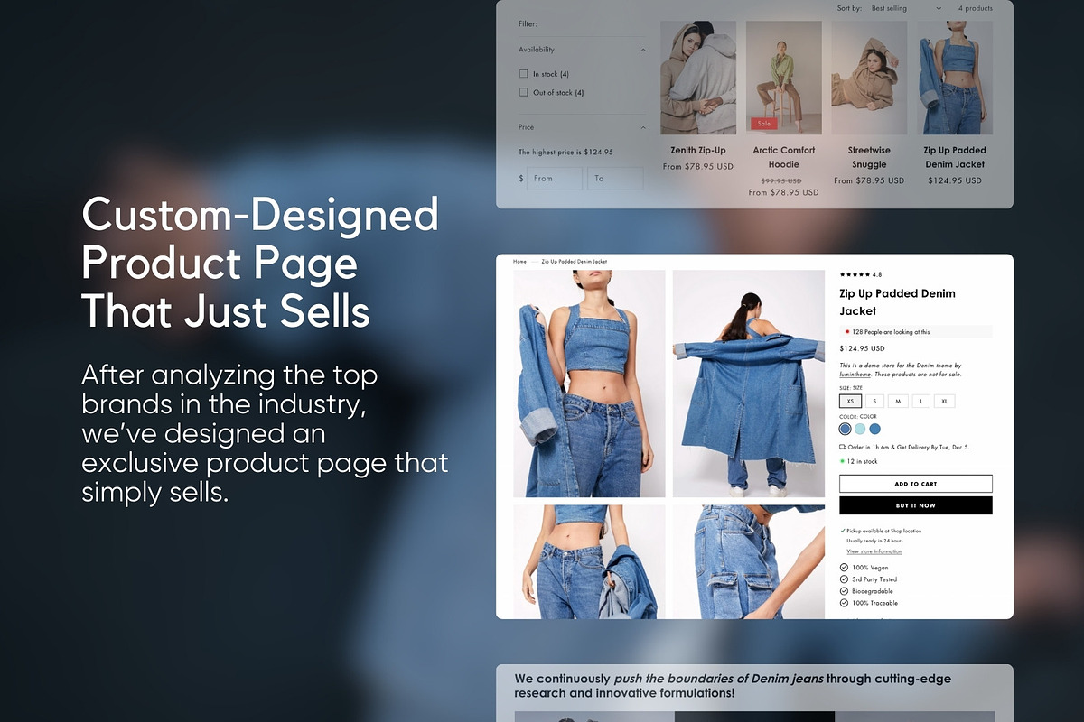 Denim Shopify Theme, a Shopify Template by Lumin Lab (Photo 4 of 9)