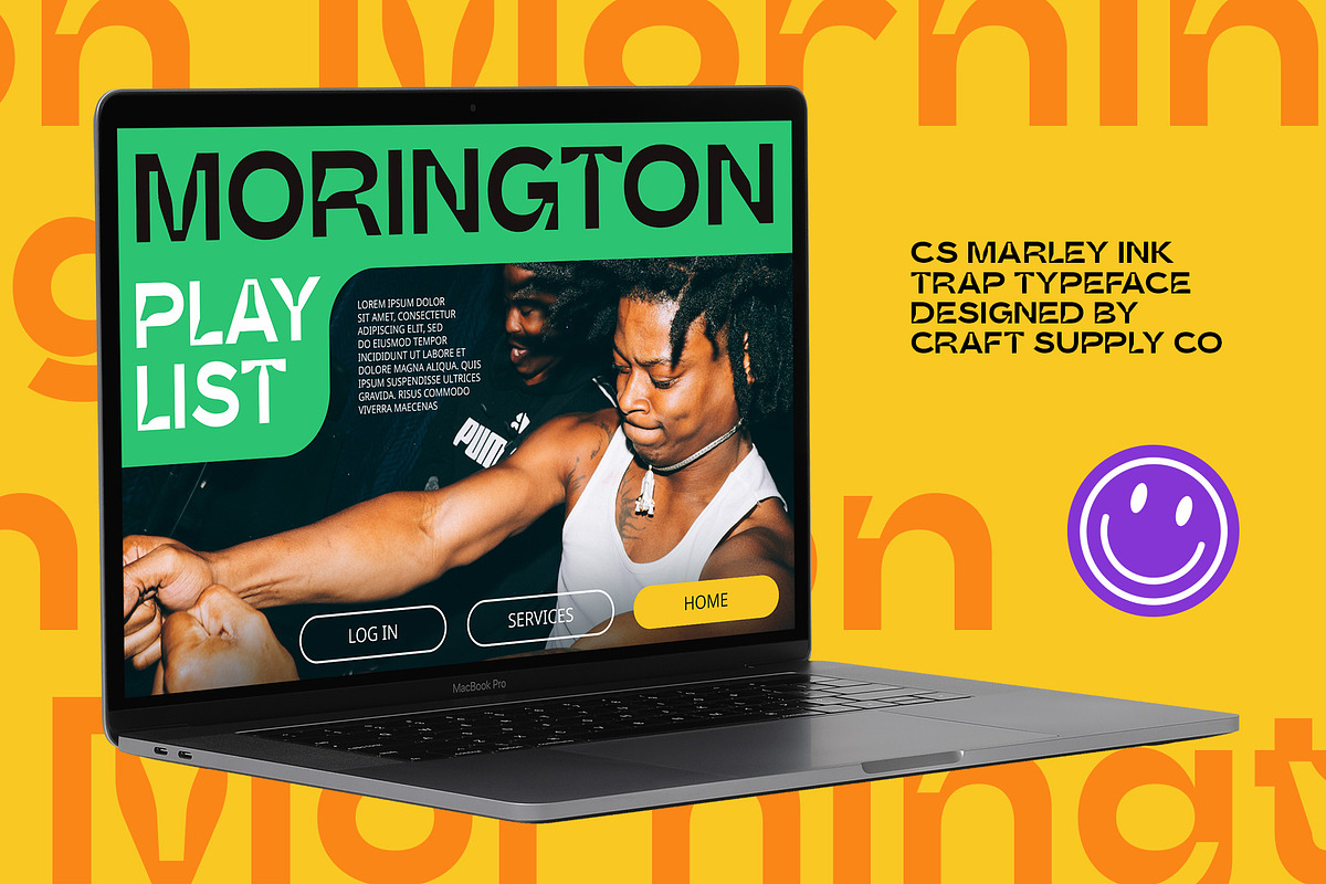 CS Marley – Inktrap Font, a Sans Serif Font by Craft Supply Co. (Photo 7 of 8)