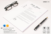 Cover Letter Template + Resume, CV, a Resume Template by HIRED Design Studio (Thumbnail 9 of 11)