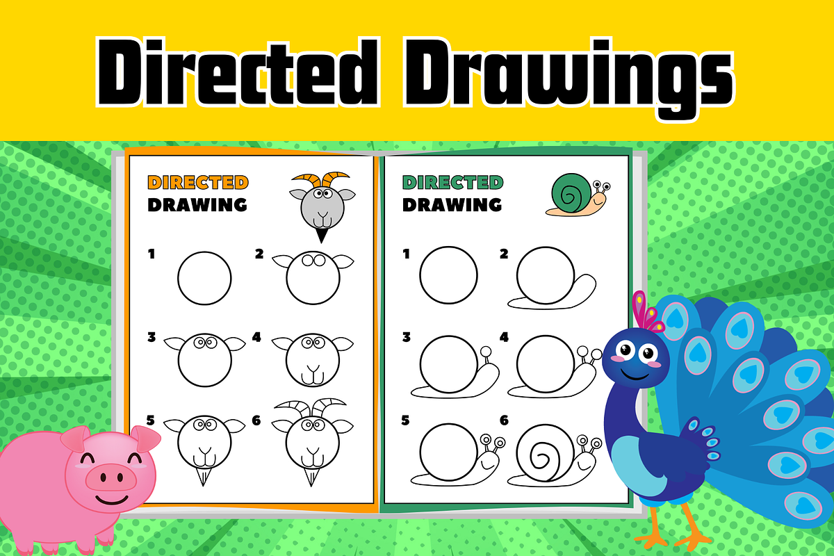 Directed Drawing Workbook For Kids, a Templates & Theme by Premium Digital Templates (Photo 3 of 3)