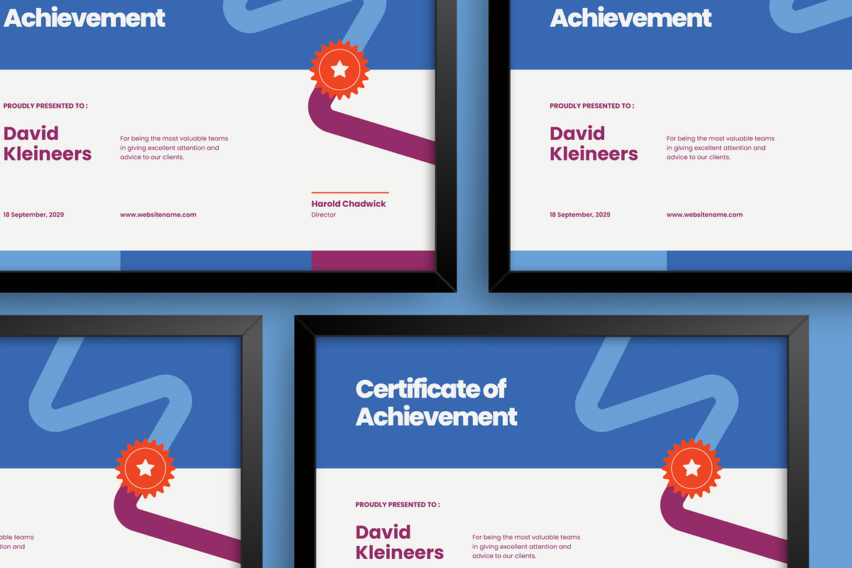 Achievement - Certificate, a Brochure Template by Izdihaar_Studio (Photo 3 of 3)