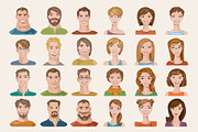 48 male&female avatars, a Graphic by Giraffarte (Thumbnail 3 of 3)