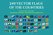 Vector flags of world countries, an Object Graphic by Nazim's Shop (Thumbnail 1 of 9)