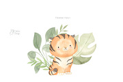 SAFARI ANIMALS. Watercolor set, an Animal Illustration by OlliArtDesign (Thumbnail 8 of 9)