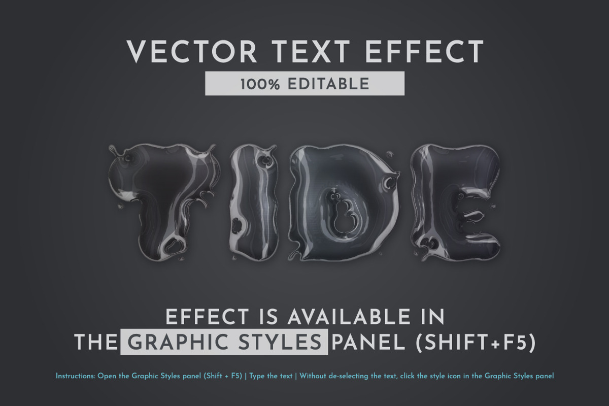 Drop Water Editable Text Effect, a Layer Style Add-On by rwgusev (Photo 4 of 5)