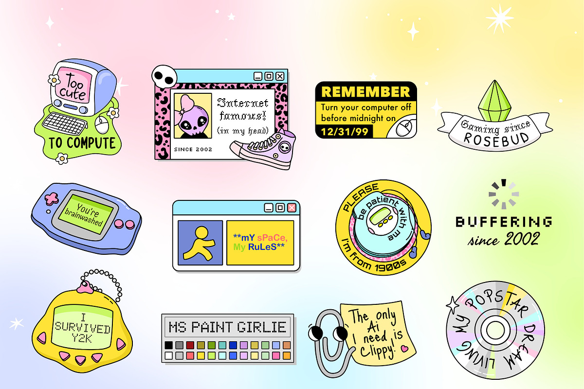 2000s Y2K Quotes PNG Bundle, an Object Graphic by Huxmay (Photo 4 of 12)