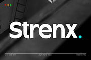 Strenx - Modern Futuristic Font, a Sans Serif Font by roomspace creative lab (Thumbnail 1 of 10)