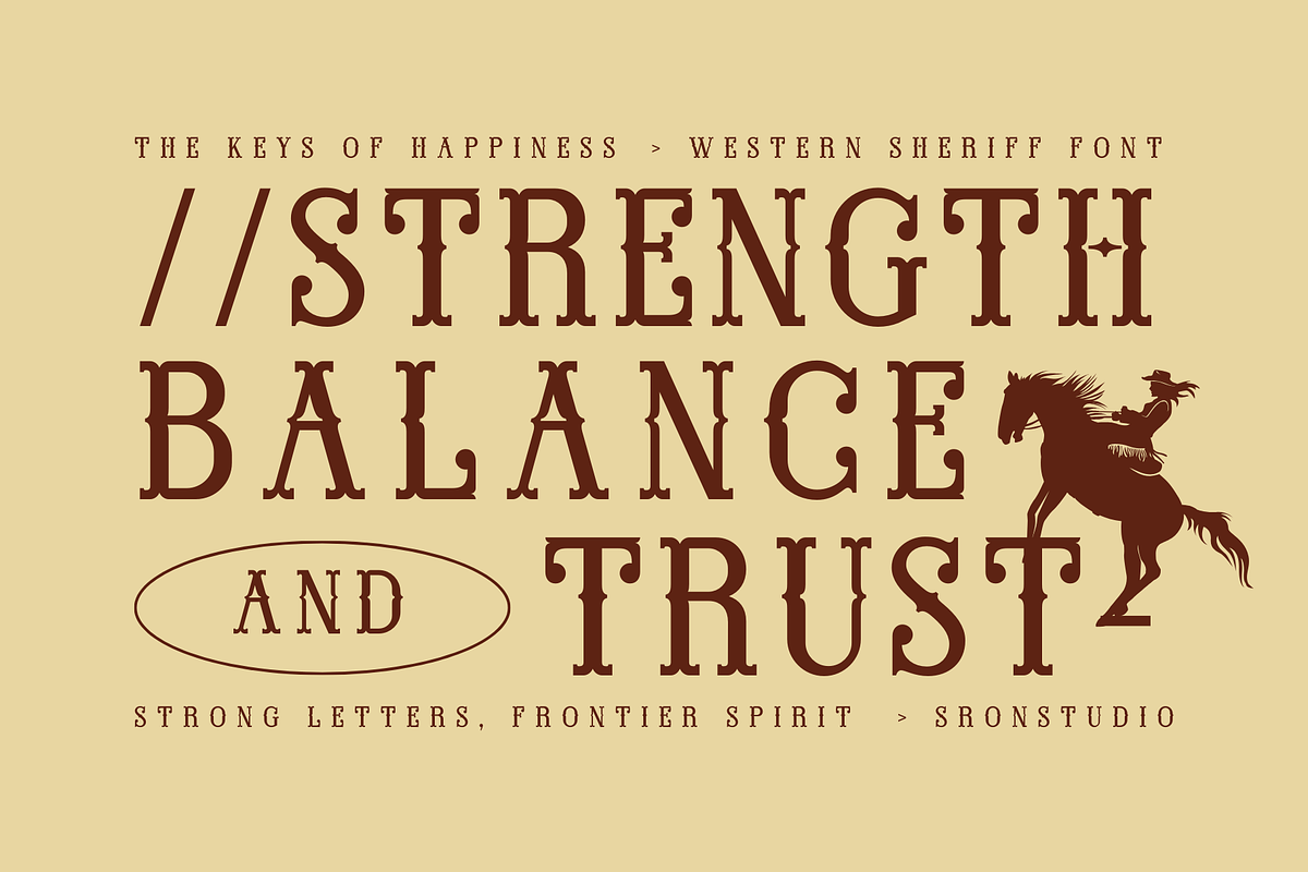 Western Sheriff - Cowboy Font, a Serif Font by Sronstudio (Photo 9 of 12)