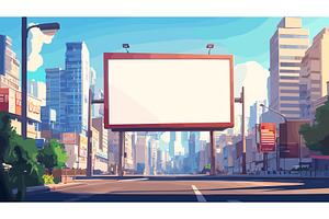 Street advertising banner. Billboard, an Object Illustration by Stock-Smart-Start