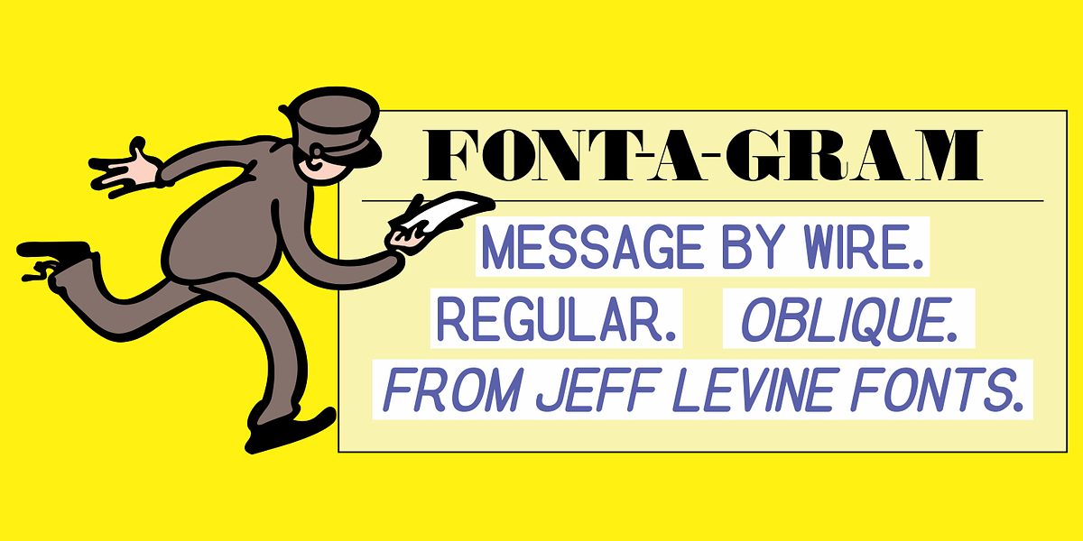 Message by Wire JNL, a Sans Serif Font by Jeff Levine Fonts (Photo 1 of 5)