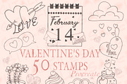 Valentine's Day Digital Stamp, a Graphic by Favorites_Art (Thumbnail 2 of 11)