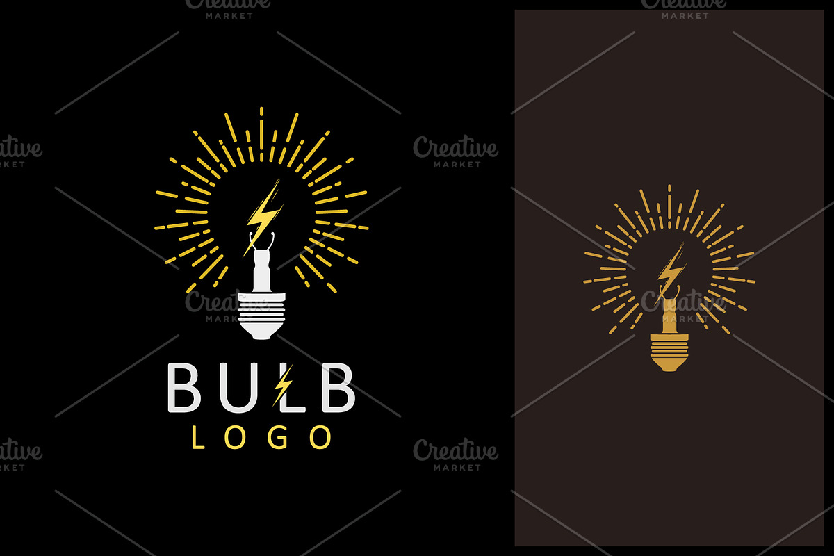 Light Bulb Logo With Electric Icon, a Branding & Logo Template by Atlantis X Nurman Arbai (Photo 2 of 2)