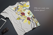Bohemian Flora - Watercolor Clipart, an Illustration by The Autumn Rabbit Ltd (Thumbnail 5 of 7)