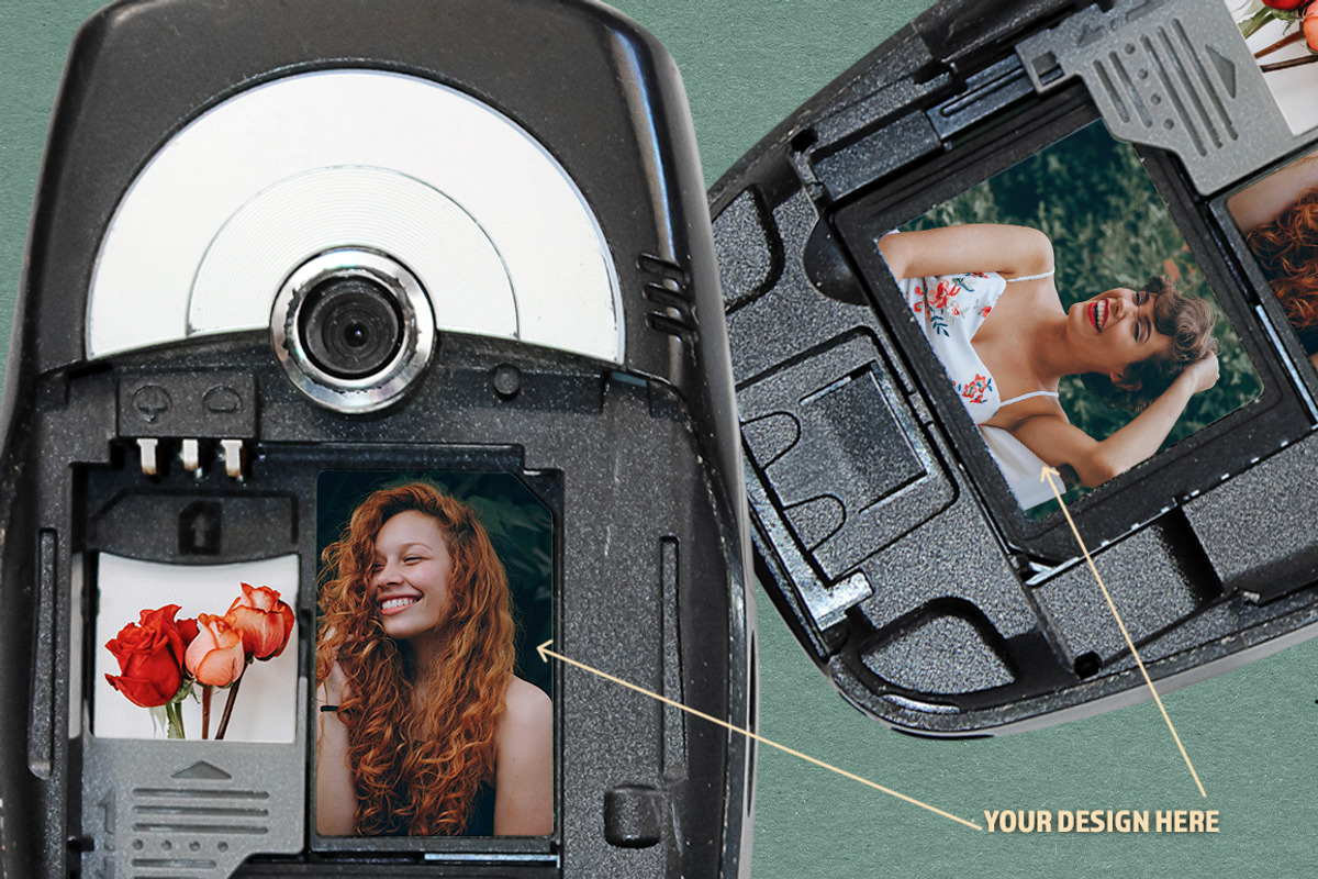 Y2K retro phone mockup, an Android Mockup by MixedArt (Photo 4 of 5)
