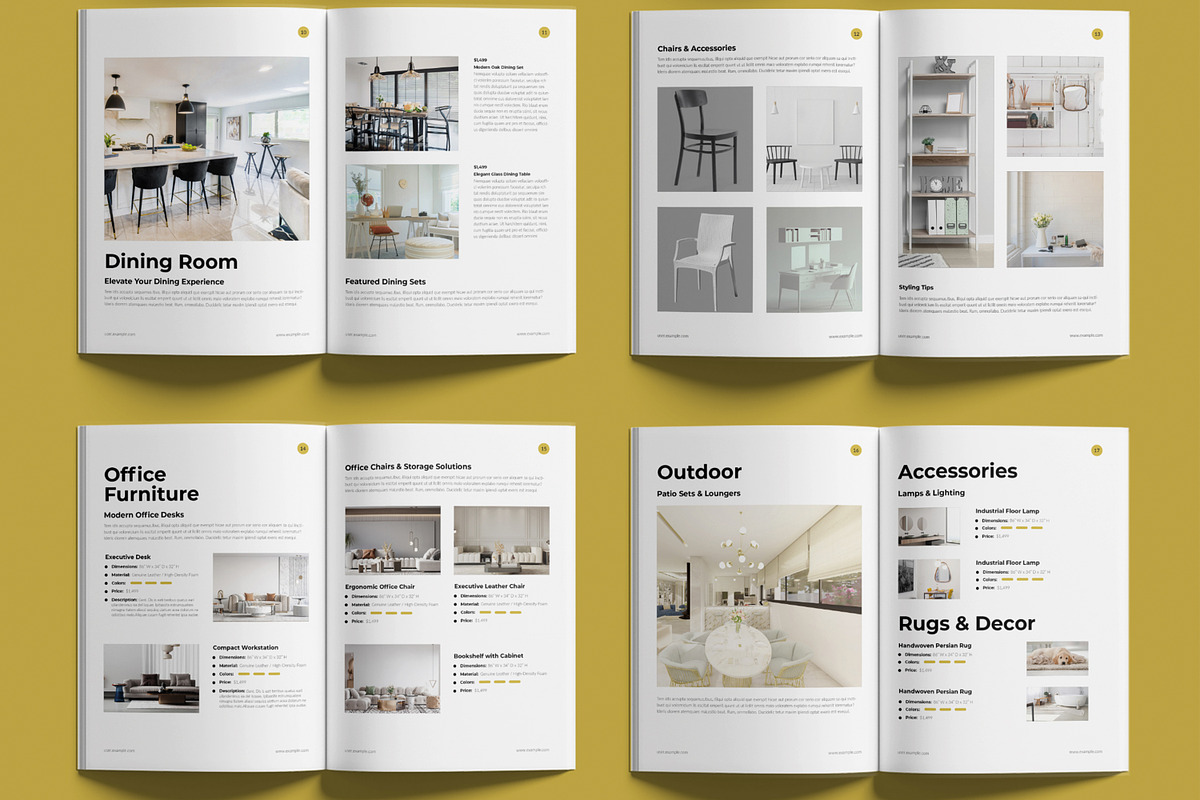 Modern Furniture Catalog Design, a Brochure Template by MightyDesign (Photo 4 of 7)