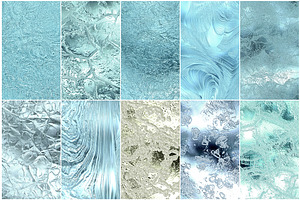 40 Ice Seamless HD Textures Bundle