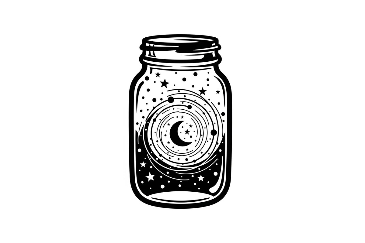 Cosmic Galaxy Jar Design Bundle, an Illustration by Creativeshirt (Photo 28 of 31)