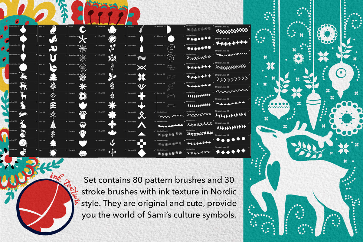 Nordic Holiday  Brushset, a Brush Add-On by Letter Elfa Studio (Photo 3 of 9)