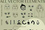 Femine line art. Abstract woman., an Illustration by KomannaArt (Thumbnail 5 of 7)