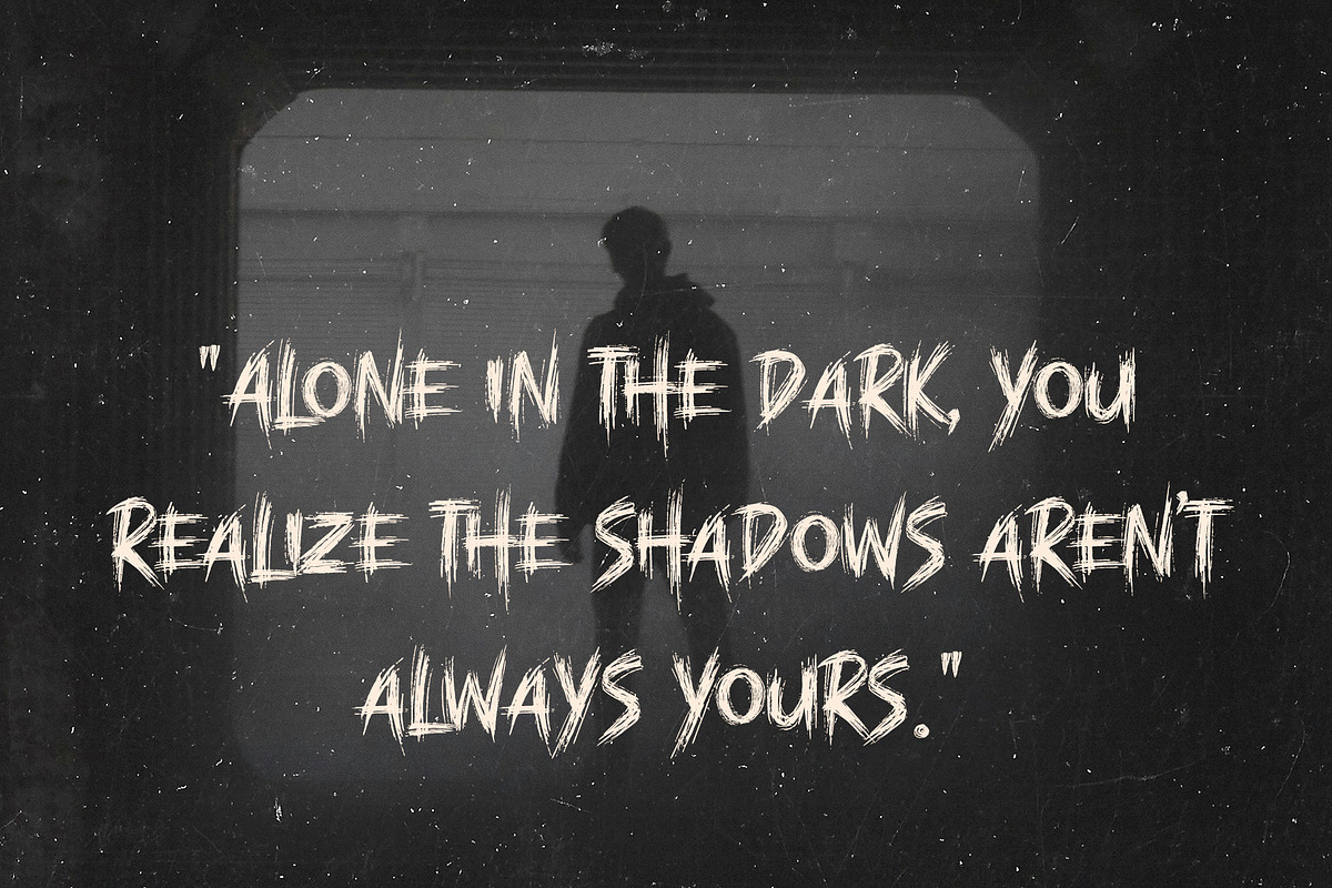 Marching Brush - Horror Brush Font, a Font by Subectype Studio (Photo 4 of 8)