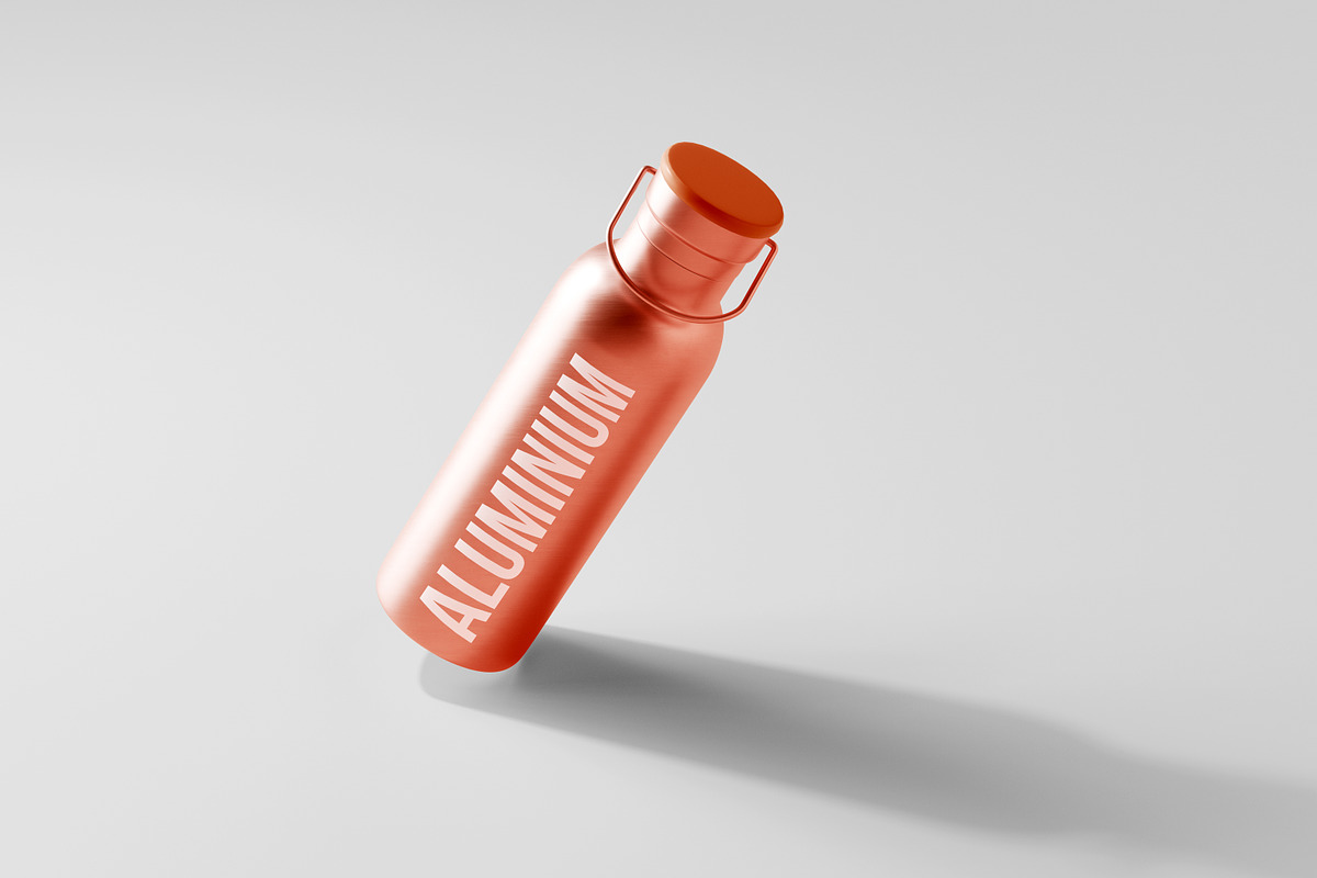 Aluminum Water Bottle Mockup Bundle, a Packaging Mockup by pmvch (Photo 19 of 51)