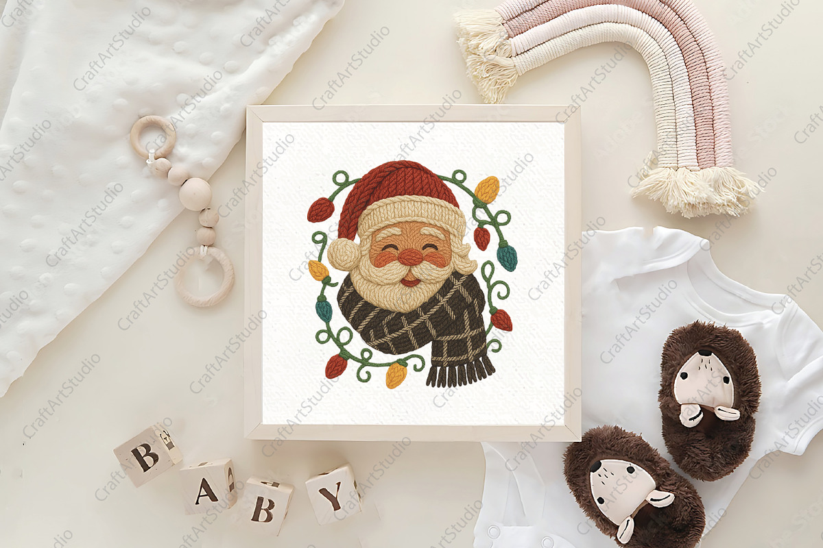 Crochet Christmas Santa PNG, an Illustration by CraftArtStudio (Photo 4 of 4)