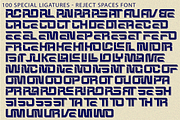 REJECT SPACES - SCI-FI FONT, a Sans Serif Font by 177Studio (Thumbnail 7 of 8)