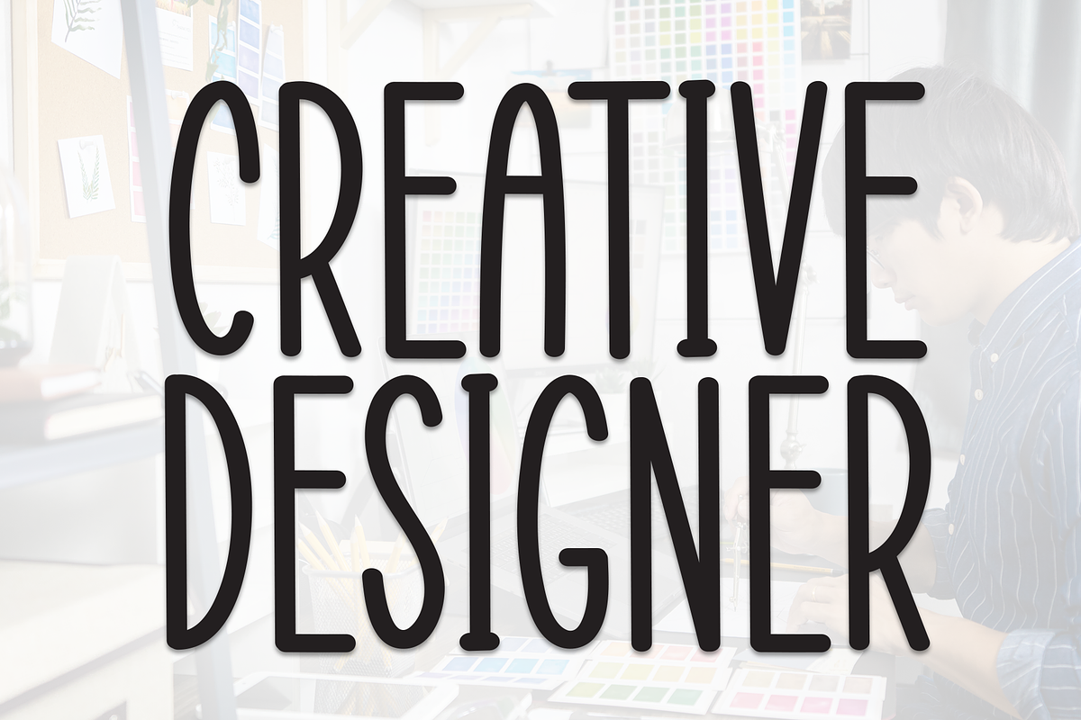 Creative Desainer | Script Font, a Script Font by Scratchones (Photo 1 of 8)