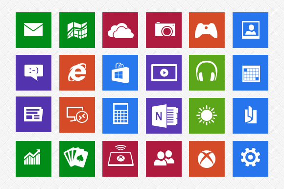 18 Windows 8 Icons