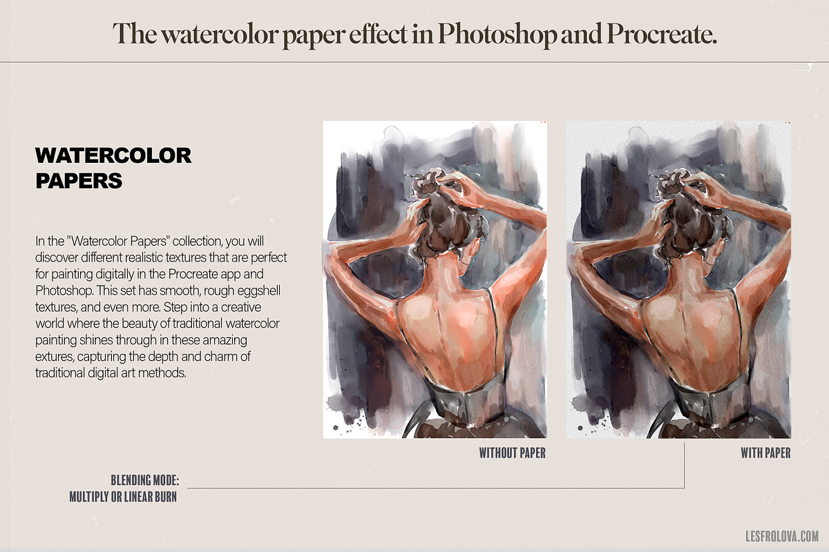 Watercolor Papers Collection, a Texture Graphic by Les Frolova (Photo 2 of 9)