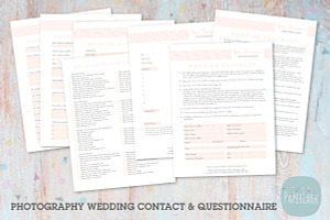 NG005 Photography Wedding Forms