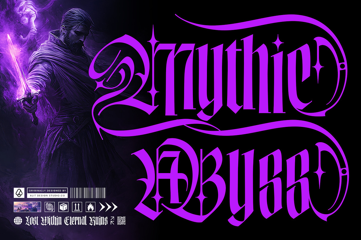 Marble Galaxy Typeface, a Blackletter Font by alit design (Photo 17 of 20)