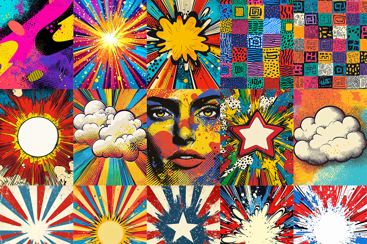 Comic Style Pop Art Background, a Background Graphic by LA Design (Photo 4 of 10)