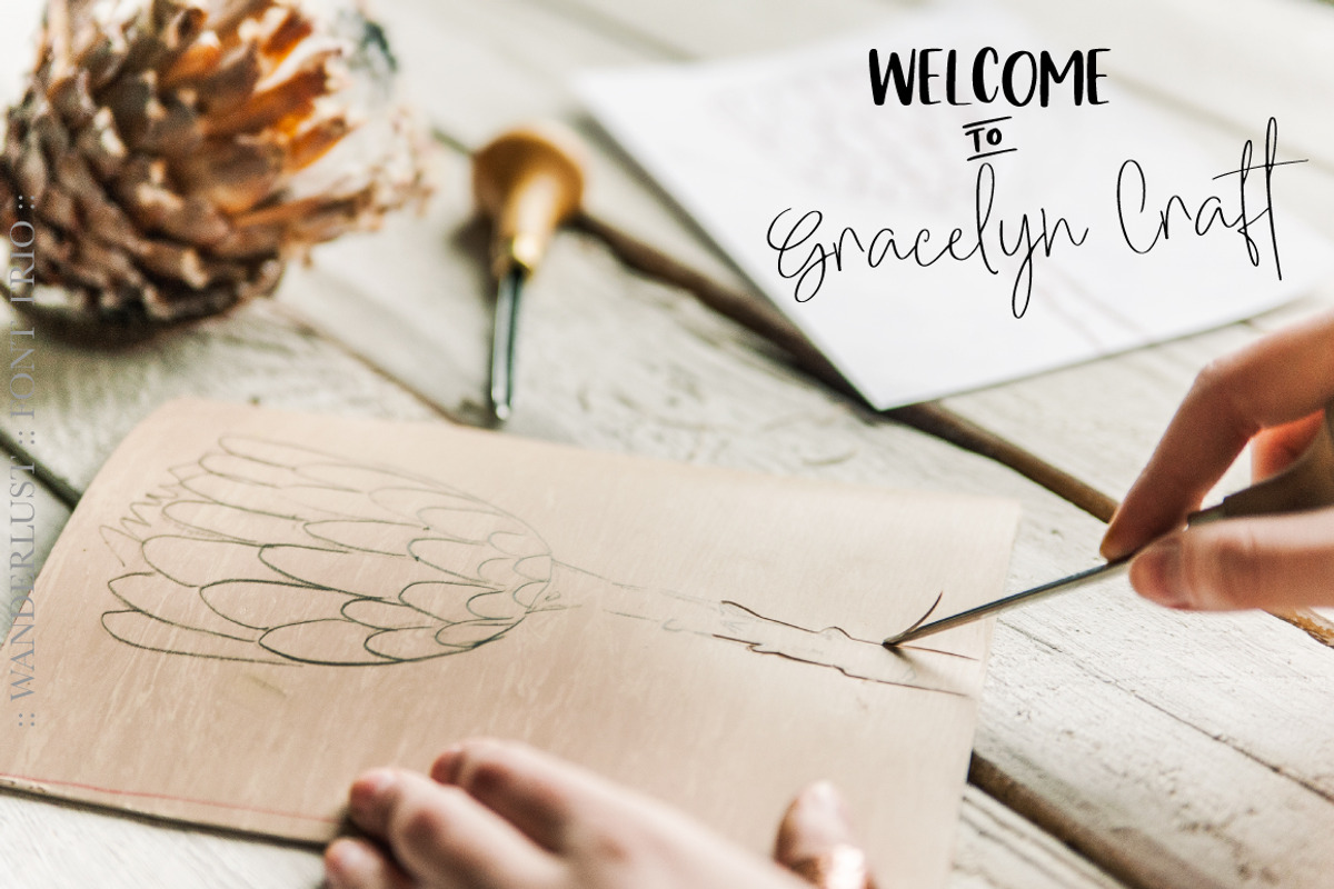 Wanderlust Font Trio preview 5