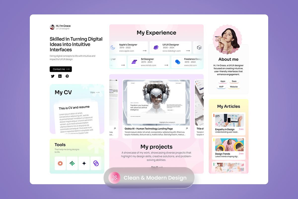 Pixfolio - Portfolio Dashboard, a Websites & App Template by SLAB! Design (Photo 3 of 3)