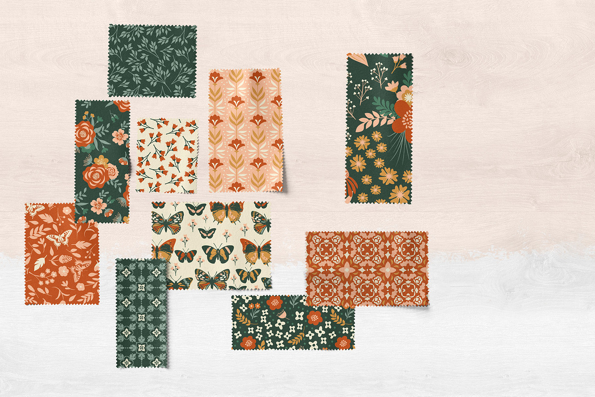 Woodland Garden Seamless Patterns, a Pattern Graphic by Wild Twig Co (Photo 7 of 9)