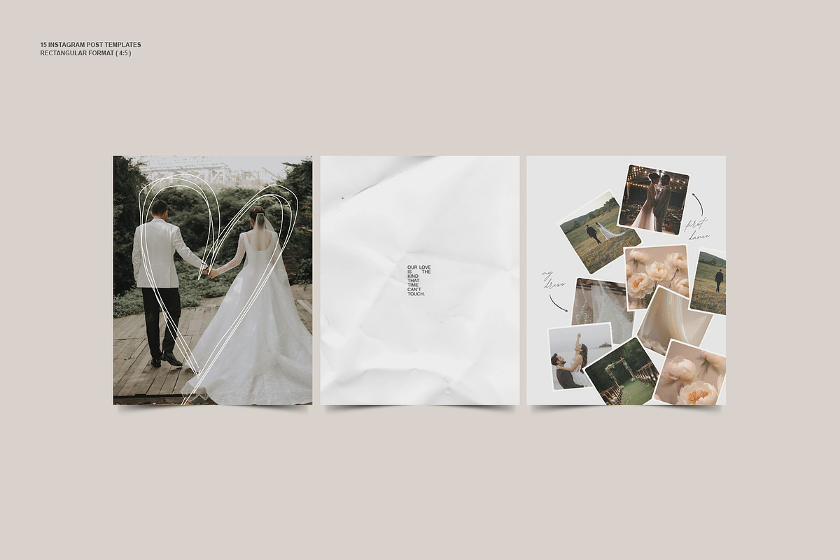 Canva Wedding Instagram Posts - Vol.2 preview 3