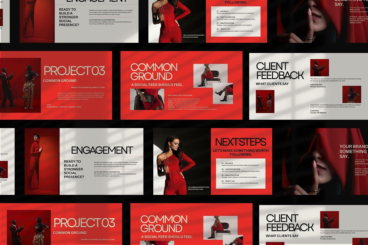 Social Media Portfolio Presentation, a Presentation Template by ShowUp! Studio (Photo 5 of 7)