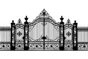 Decorative Iron Gate Bundle, a Decorative Illustration by Designer_Momina (Thumbnail 5 of 26)