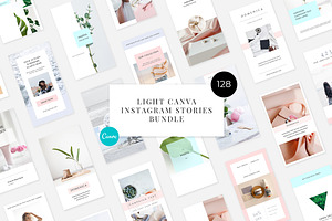 Light CANVA Instagram Stories Bundle