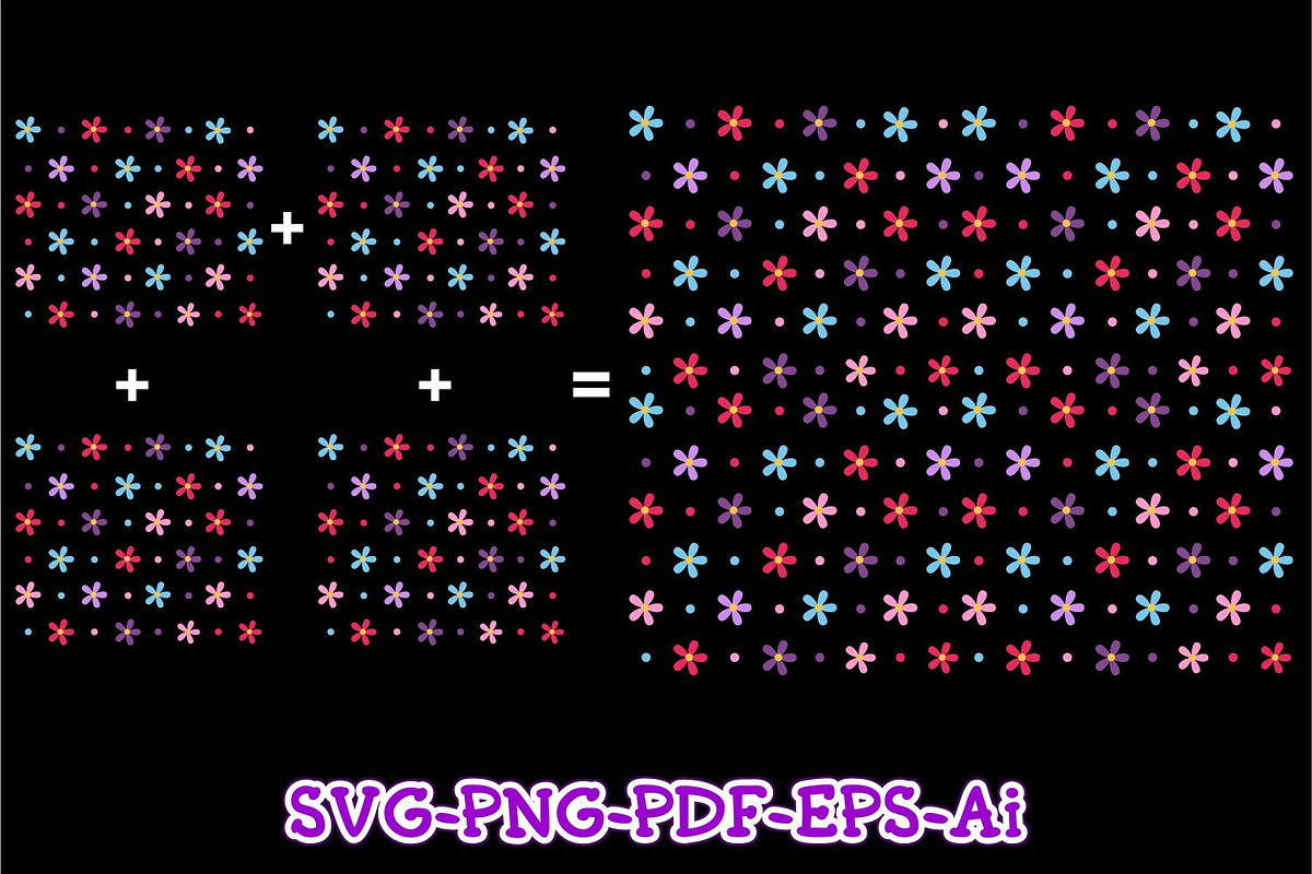 Flower Pattern Background  Bundle, a Pattern Graphic by D2PUTRI (Photo 10 of 11)