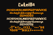 Cutzilla – Playful Display Font, a Font by alphArtype (Thumbnail 8 of 10)