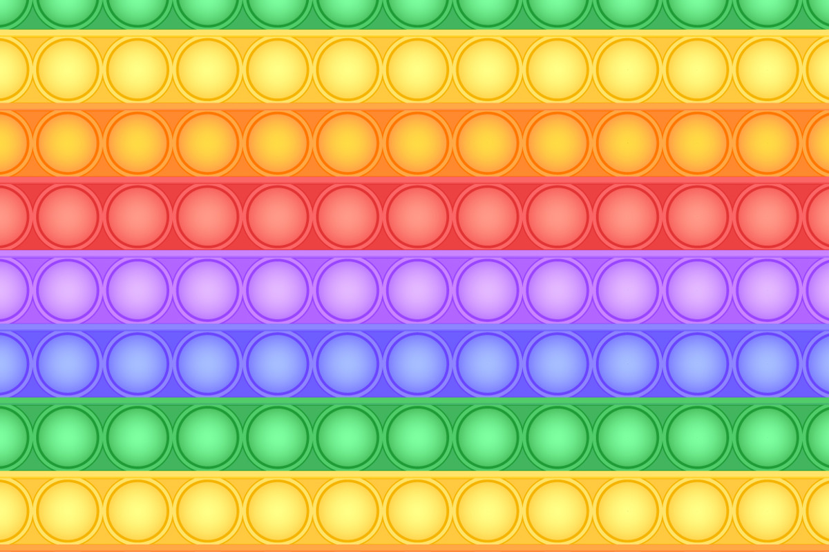 Pop-it fidget toy seamless pattern, a Pattern Graphic by Natalyon (Photo 3 of 5)